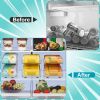 2Pack Adjustable Soda Can Organizers 2-Tier Pop Can Holders Beverage Dispensers For Fridge Pantry Cabinet 7º Slope Auto Rolling