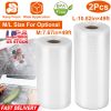 2 Rolls of Vacuum Sealer Bags 10.82inx49ft BPA Free Safe Vacuum Bags Keep Fresh Vacuum Machine (L)