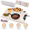 Food Warming Mat 23.6X15.8In 300W Fast Heating Electric Silicone Food Warmer With 14 Temp Levels 10Hrs Timer Settings Roll-Up Portable Hot Plates Heat