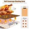 Food Warming Mat 23.6X15.8In 300W Fast Heating Electric Silicone Food Warmer With 14 Temp Levels 10Hrs Timer Settings Roll-Up Portable Hot Plates Heat