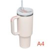 40 oz. With Logo Stainless Steel Thermos Handle Water Glass With Lid And Straw Beer Glass Car Travel Kettle Outdoor Water Bottle