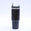 1pc Stainless Steel Vacuum Mug; Home; Office Or Car Vacuum Flask; Insulation Cup With Straw; Insulated Tumbler