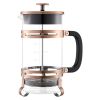 VEVOR French Press Coffee Maker, 34 Ounce 1 Liter Borosilicate Glass Coffee Press Tea Maker with Stainless Steel Filter