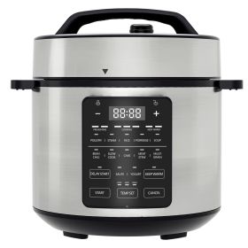 9 in 1 Electric Pressure Cooker 6 Quart, Steamer, Yogurt Maker, Warmer & Sterilizer, Saute, Slow Cooker, Rice Cooker, Egg Cooker (Color: as pic)
