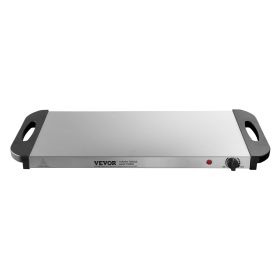 VEVOR Electric Warming Tray Buffet Food Warming w/ Temp Control Stainless Steel (Default: Default)