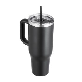 Vacuum Mug 40oz Insulated Coffee Cup with Handheld (Type: Insulated Mug, Color: Black)