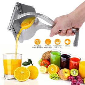 Heavy Duty Manual Fruit Juicer Citrus Lemon Squeezer Hand Press Aluminum Juice Extractor (Quantity: 1pc)