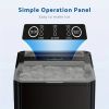 Portable Countertop Ice Maker with Ice Scoop, 9 Bullet Ice in 6 Mins, 24.5lbs/24H, Self-Cleaning, Handle, for Outdoor Cooking, BBQ, Camping