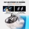 VEVOR Ice Crushers Machine, 220lbs Per Hour Electric Snow Cone Maker with 4 Blades, Stainless Steel Shaved Ice Machine with Cover and Bowl