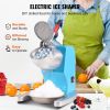 VEVOR Ice Crushers Machine, 220lbs Per Hour Electric Snow Cone Maker with 4 Blades, Stainless Steel Shaved Ice Machine with Cover and Bowl